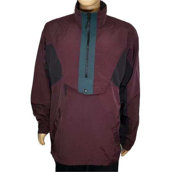 VTG 90s White Sierra 1/4 Zip Windbreaker Pullover Jacket Size XL Excellent - Picture 1 of 5